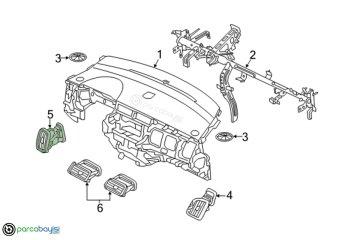 Kia Rio Hava Giriş Kanalı Sol Orjinal | 974801W000Ak5