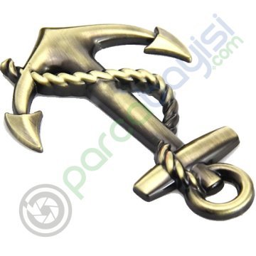 Çapa 3D Metal Amblem Logo Orjinal Kalite Gold Büyük Boy