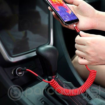 Baseus Fish Eye Spiral Usb Type-C Usb Şarj Kablosu