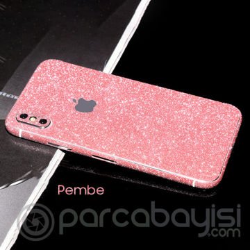 Ally İPhone X Xs Parlak Simli 360 Full Kaplama Sticker