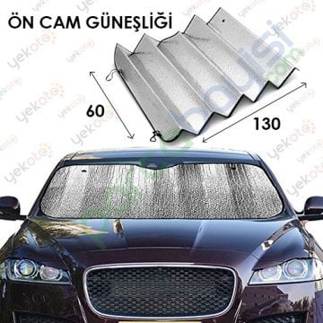 Ön Cam Güneşliği Metalize Çift Taraflı Üniversal 70X130Cm