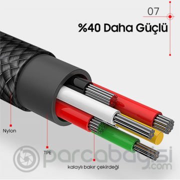 Baseus Mvp Dirsek Uçlu Micro Usb 1.5a Oyuncu Usb Kablo 2metre