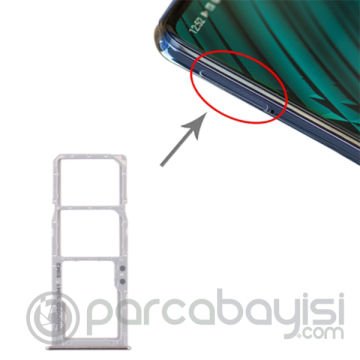 Samsung Galaxy A51 SM-A51 Sim Hafıza Kart Kapağı Tutucu