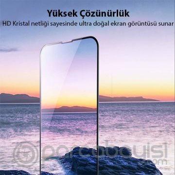 Baseus iPhone 13 Mini 0.23mm Full Kavisli Ekran Koruyucu Cam 2 Adet