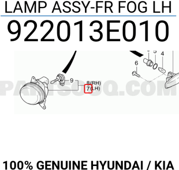 Kia Sorento Sol Farı Sis Orjinal | 922013E011