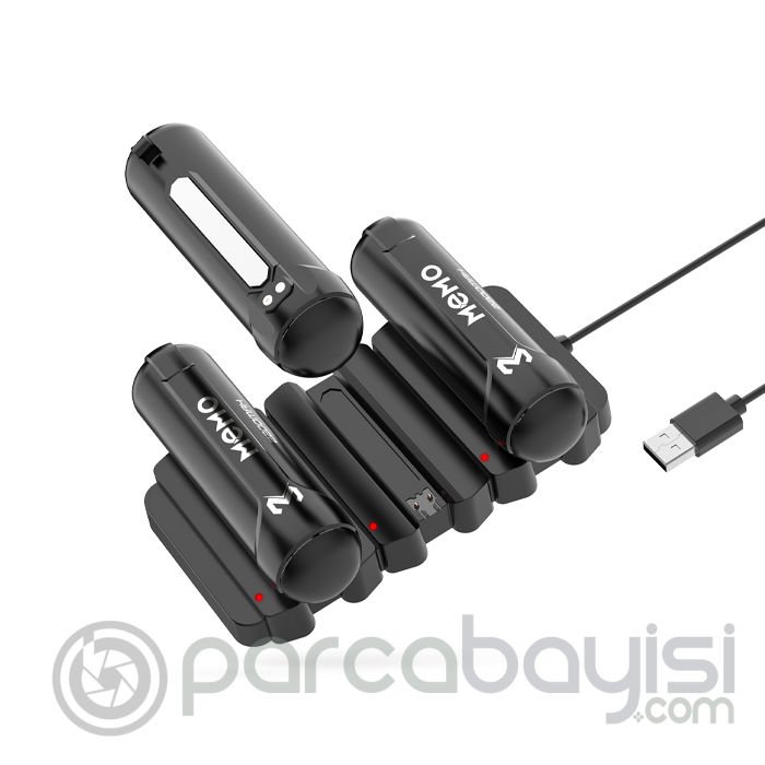 MEMO DL10 Telefon Soğutucu Fan Batarya Şarj Paneli + 2 Yedek Powerbank