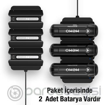 MEMO DL10 Telefon Soğutucu Fan Batarya Şarj Paneli + 2 Yedek Powerbank