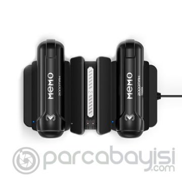 MEMO DL10 Telefon Soğutucu Fan Batarya Şarj Paneli + 2 Yedek Powerbank
