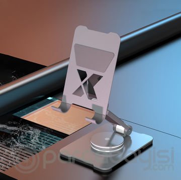 ALLY 360 Derece Dönebilen ve Katlanabilen Tablet ve Telefon Standı