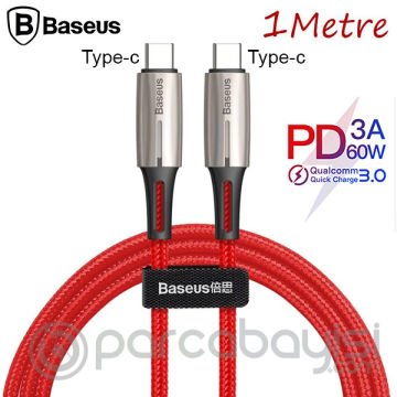 Baseus Water Drop Type-C Pd 60w Qc3.0 Hızlı Şarj Kablosu 1metre