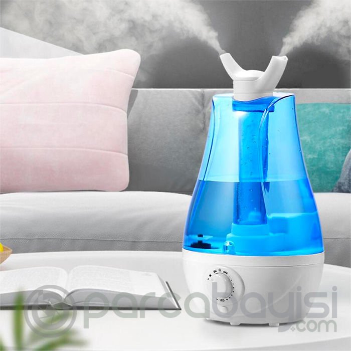 EZERE QTUM9 Çift Sprey Ultrasonik Hava Nemlendirici 3.5L