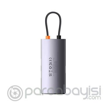 Baseus Metal Gleam 4in1 Multifonksiyonel Type-C HUB Adaptör Dock Station