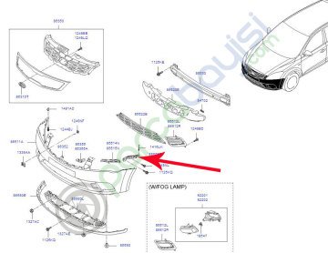 Kia Ceed Ön Çamurluk Braketi Sağ F/L Orjinal | 865141H500
