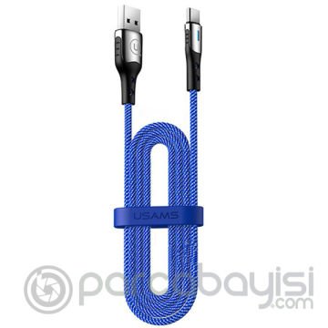 USAMS Type-C 5A Flash Hızlı Şarj Usb Kablosu Nylon Braided