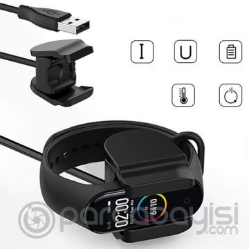 Xiaomi Mi Band 5 Klipsli Usb Şarj Kablosu 30CM