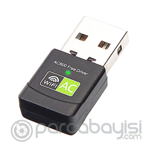 ALLY Çift Bant 600 Mbps 2.4 GHz +5 GHz USB Kablosuz Wifi Adaptör
