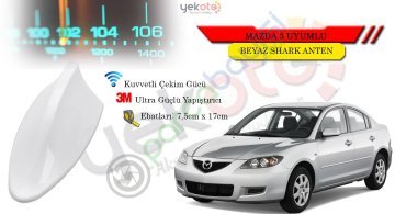 Mazda 3 Uyumlu Beyaz Shark Anten Köpek Balığı Anten