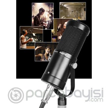 AQ210 Condenser Stüdyo Profesyonel Kayıt ve Yayın Mikrofonu Studio