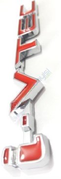 İ-Vtec 3D Metal Amblem Logo Stıcker Kırmızı
