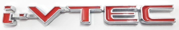 İ-Vtec 3D Metal Amblem Logo Stıcker Kırmızı