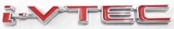 İ-Vtec 3D Metal Amblem Logo Stıcker Kırmızı