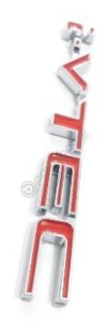 İ-Vtec 3D Metal Amblem Logo Stıcker Kırmızı