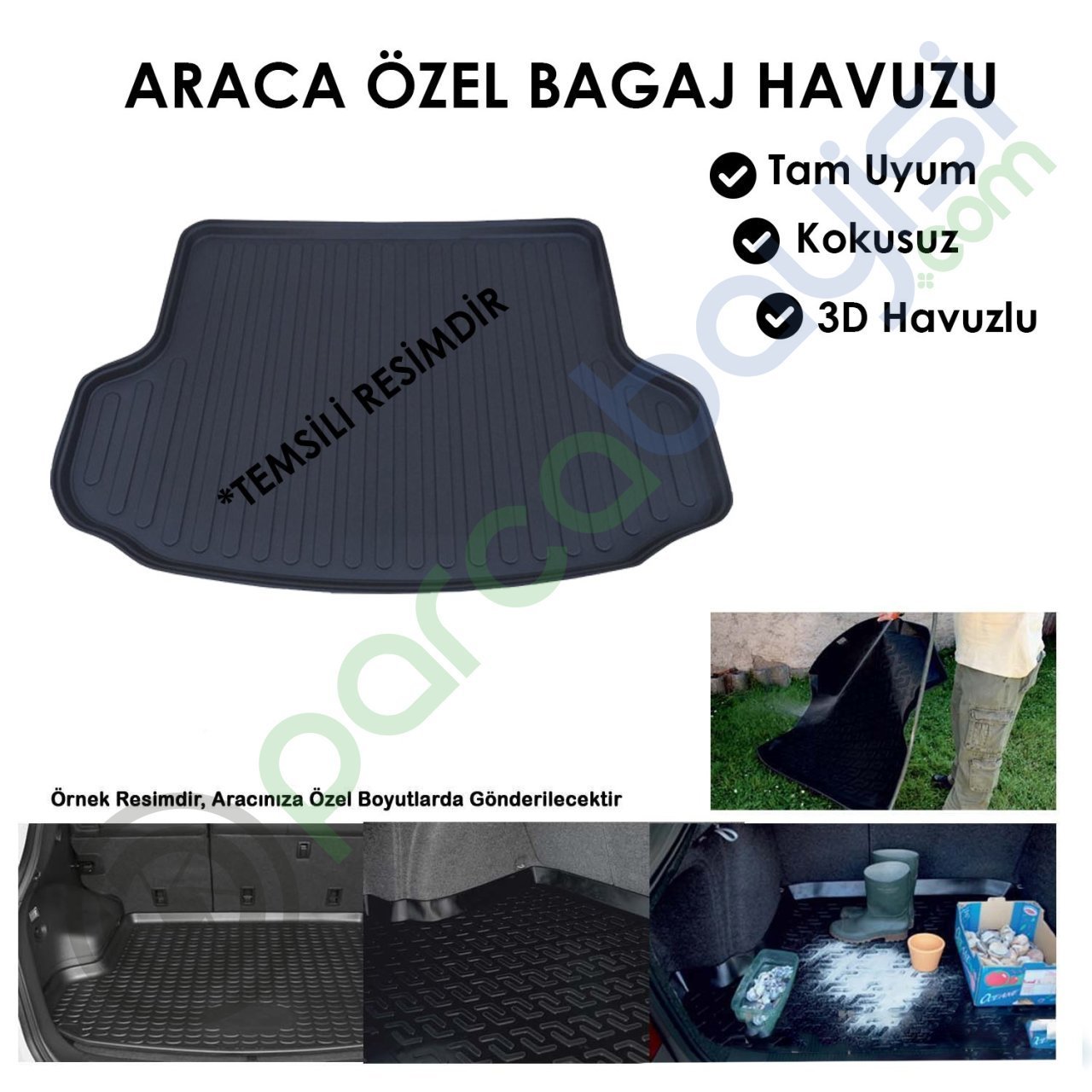 Volkswagen Golf 7 2013+ Bagaj Havuzu