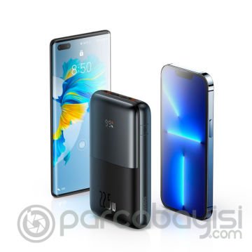 Baseus Bipow Pro 22.5W Dijital Göstergeli 20000mAh Hızlı Powerbank