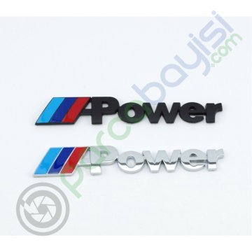 M Power Küçük Boy Metal 3D Amblem Logo Orjinal