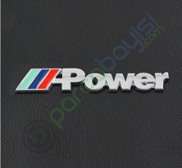 M Power Küçük Boy Metal 3D Amblem Logo Orjinal