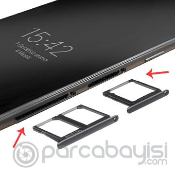 Ally Samsung Galaxy C9 Pro İçin Sim Hafıza Kart Kapağı