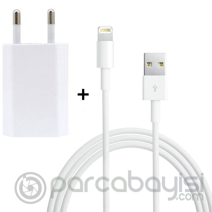 Ally 2 in 1 İPhone İPad Lightning Şarj Usb Kablo ve Şarj Aleti Set