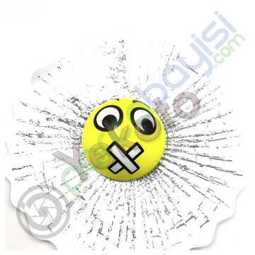 3D Yeni Tarz Emoji Ve Top Sticker Suskun Emoji