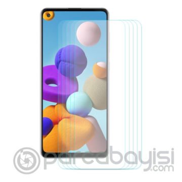 GOR SM Galaxy A21S HD Darbe Emici Ekran Koruyucu Jelatin 5 Adet Set