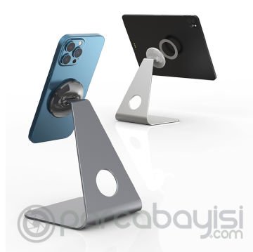Ally  R-Just Alüminyum Manyetik Masaüstü Tablet Telefon Standı