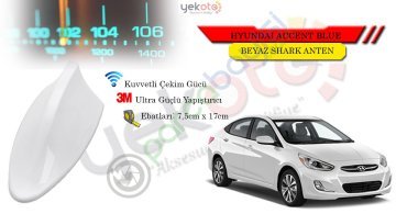 Hyundai Accent Blue Uyumlu Beyaz Shark Anten Köpek Balığı Anten