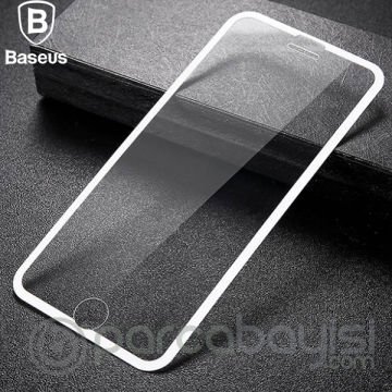 Baseus İPhone 8 Plus 7 Plus 6S-6Plus 3D 0,23mm Full Kırılmaz Cam Ekran Koruyucu