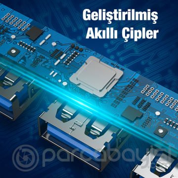 ALLY A-807 5in1 Type-C + USB Girişli USB 3.0 Çoğaltıcı Hub Adaptör