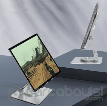 Ally H07 Katalanabilir Alüminyum Tablet ve Telefon Tutucu Standı