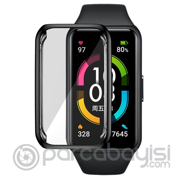 Huawei Honor Band 6  360 Koruma Ultra İnce Silikon Kılıf