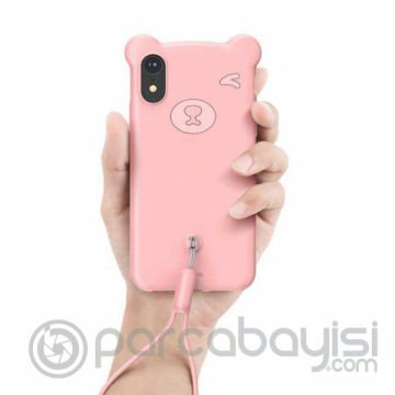 Baseus İPhone Xs Max Bear Sevimli Ayı Figür Soft Silikon Kılıf