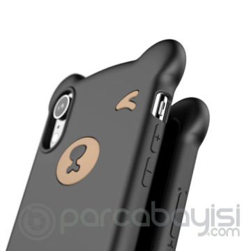 Baseus İPhone Xs Max Bear Sevimli Ayı Figür Soft Silikon Kılıf