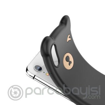 Baseus İPhone Xs Max Bear Sevimli Ayı Figür Soft Silikon Kılıf