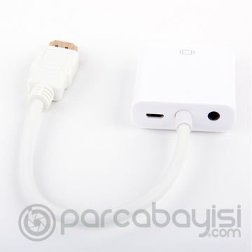 Ally Convert HD4K to VGA HD Çıkışlı Çevirici Adaptör