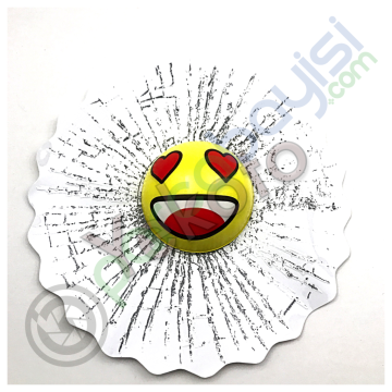 3D Yeni Tarz Emoji Ve Top Sticker Mutlu Yüz