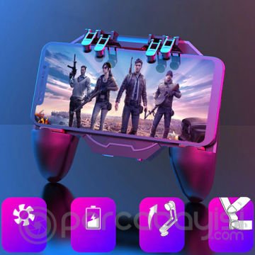 MEMO AK88 Altı Parmak Pubg Game Controller Gamepad fanlı 1200mAh