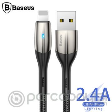 Baseus Horizontal İPhone 12-11 XS,XR,İP7-İP8 2.4A Şarj Usb Kablosu