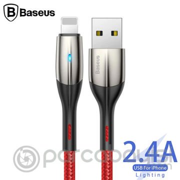 Baseus Horizontal İPhone 12-11 XS,XR,İP7-İP8 2.4A Şarj Usb Kablosu