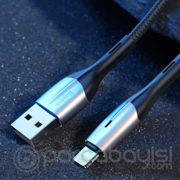 Baseus Horizontal İPhone 12-11 XS,XR,İP7-İP8 2.4A Şarj Usb Kablosu