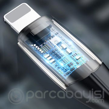 Baseus Horizontal İPhone 12-11 XS,XR,İP7-İP8 2.4A Şarj Usb Kablosu